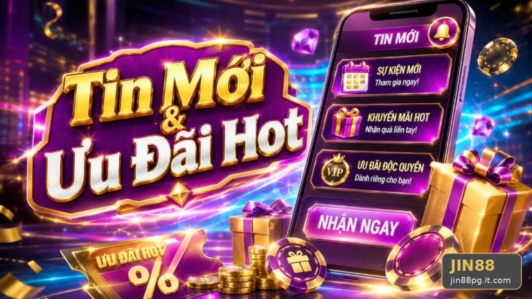 Hướng Dẫn Người Mới Kiểm Tra Giao Diện Tin Mới, Ưu Đãi Và Điều Kiện Khuyến Mãi JIN88 Chi Tiết Tại jin88pg.it.com